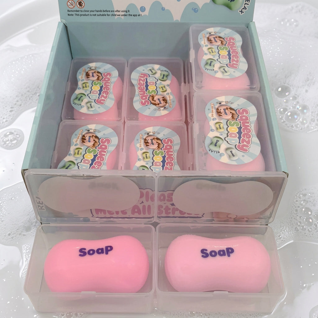 Pink Crunchy Soap Squishy