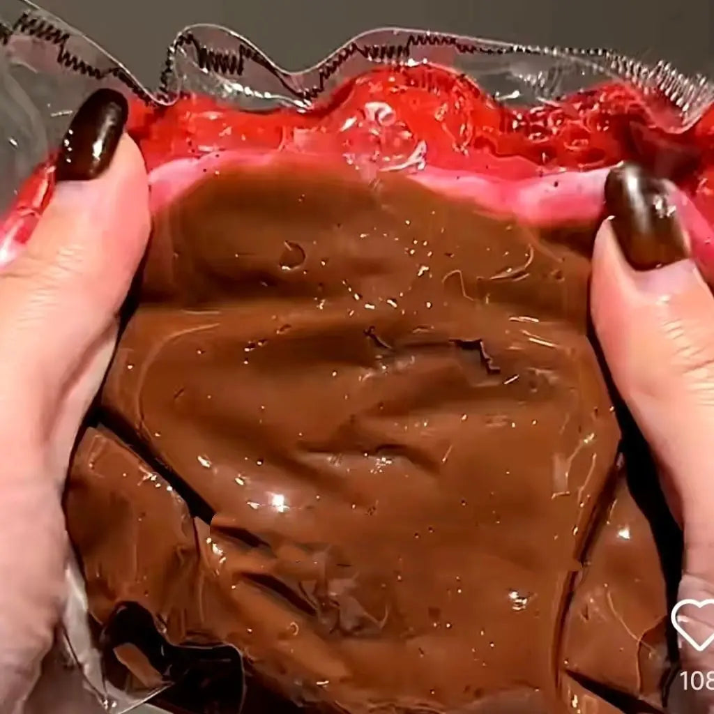 Chocolate Strawberry Cake Squishy – Slow-Rebound Silicone Toy