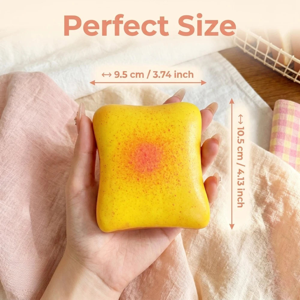 Simulation Butter Toast Bread Squishy Toys for Stress Relief