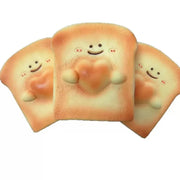 Happy Bear Bread Squishy – Kawaii Slow-Rise Squeeze Toy