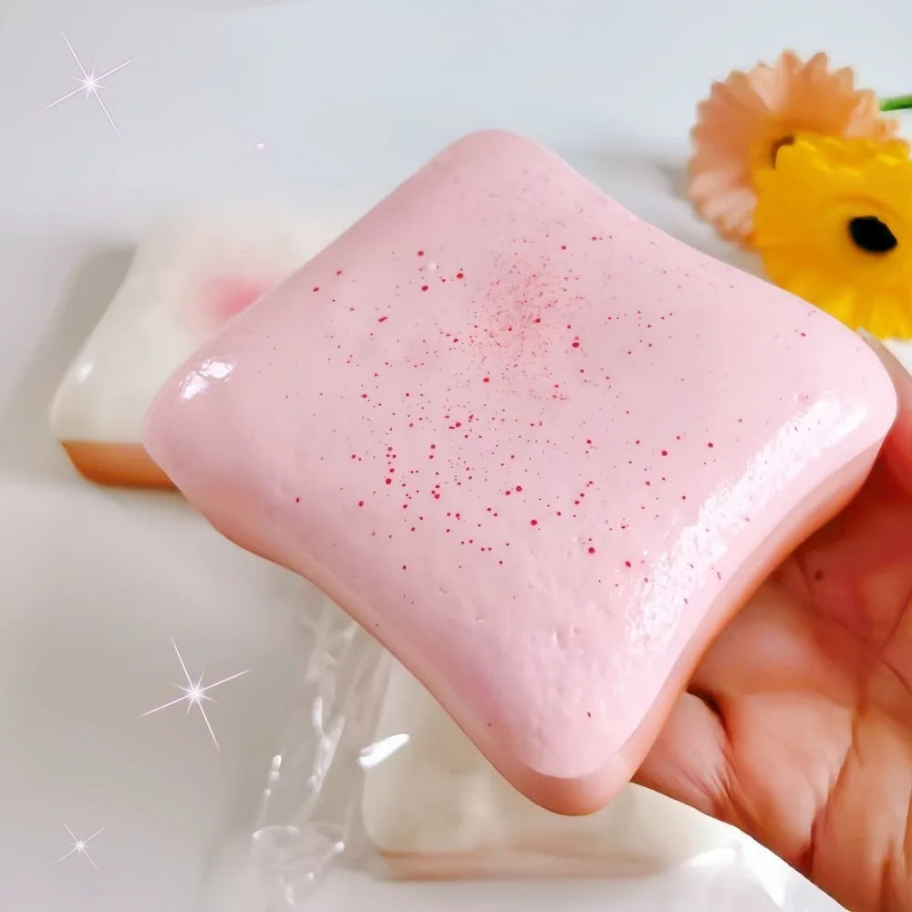 Simulation Butter Toast Bread Squishy Toys for Stress Relief
