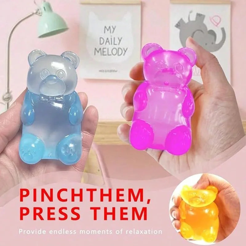 NeeDoh Gummy Bear Squishy Fidget Toy – Pink