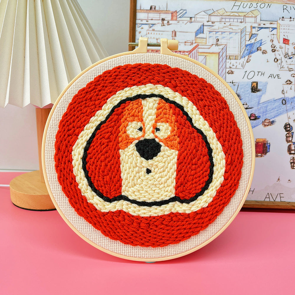 Punch Needle Embroidery Starter Kit - Dogs