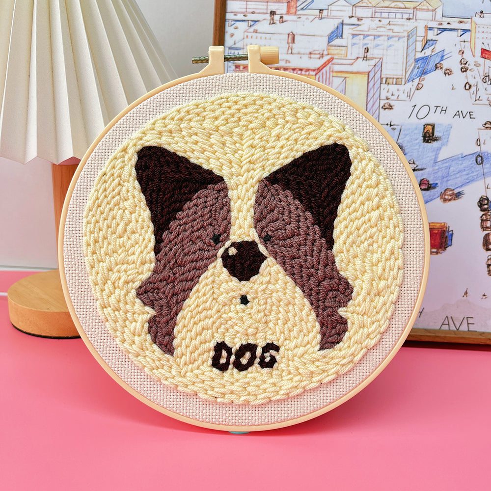 Punch Needle Embroidery Starter Kit - Dogs