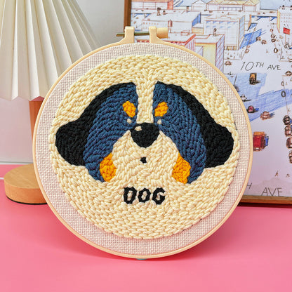 Punch Needle Embroidery Starter Kit - Dogs