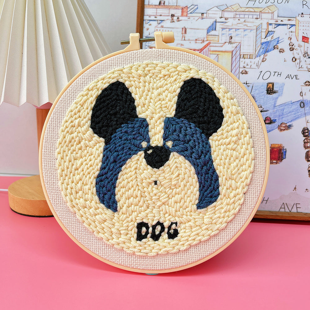 Punch Needle Embroidery Starter Kit - Dogs