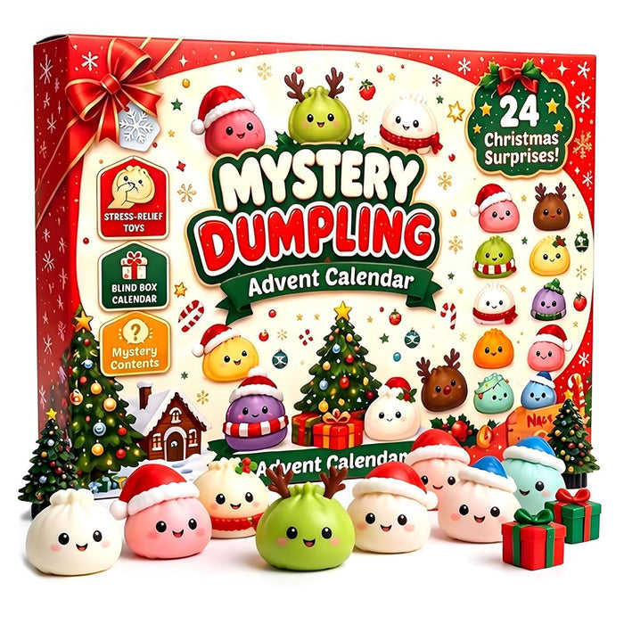24-Day Christmas Squishy Advent Calendar | Surprise Bun Toys