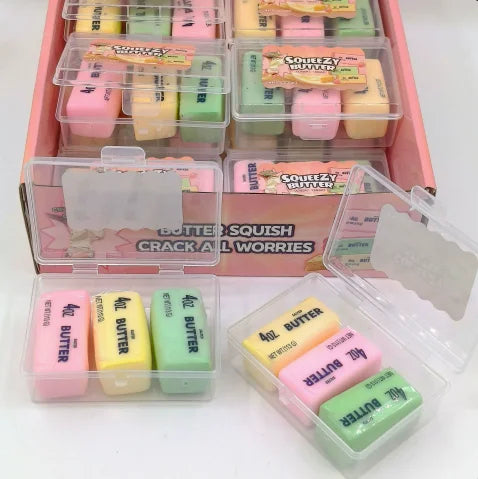 Three-Colour Swirl Butter Stick Squishy