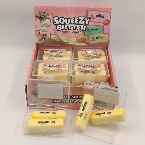 Yellow Butter Stick Squishy – 8cm