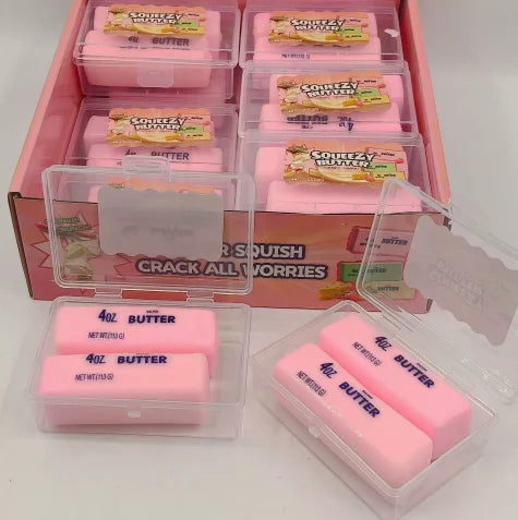 Pink Butter Stick Squishy – 8cm