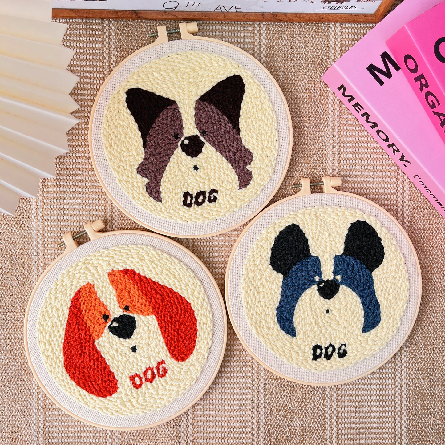 Punch Needle Embroidery Starter Kit - Dogs