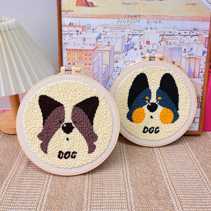 Punch Needle Embroidery Starter Kit - Dogs