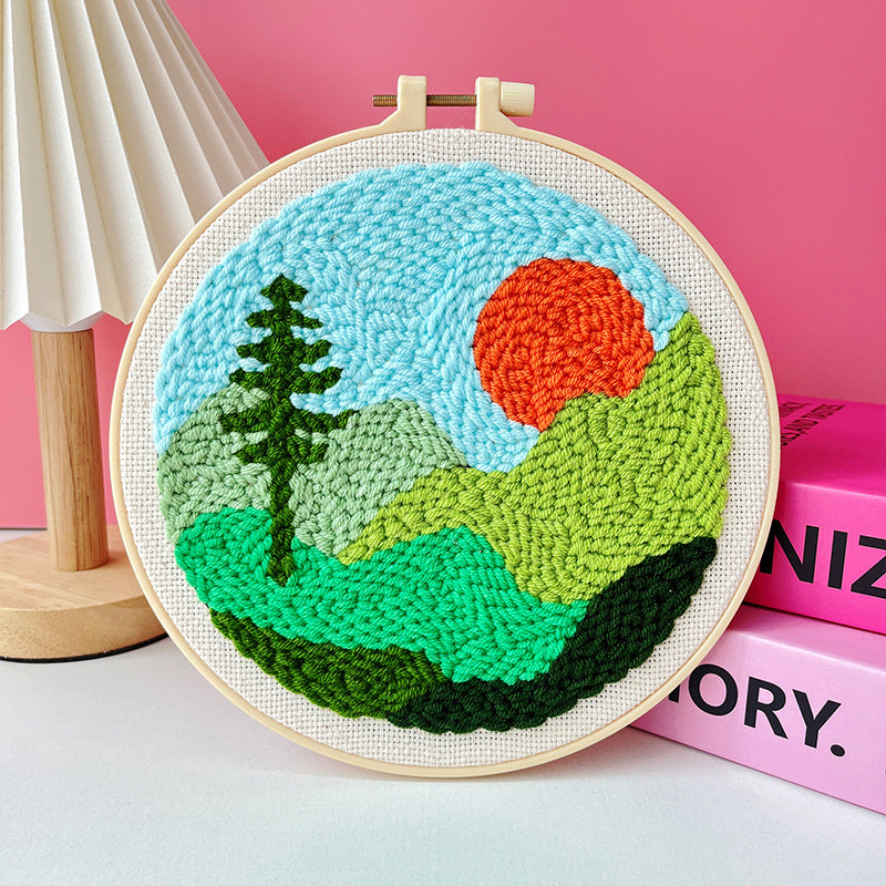 Punch Needle Embroidery Starter Kit - Landscape