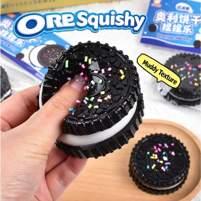 Sandwich Biscuit Squishy Toy – Soft Cookie Cake Squeeze