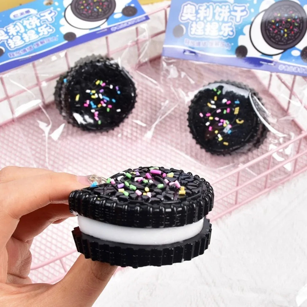 Sandwich Biscuit Squishy Toy – Soft Cookie Cake Squeeze
