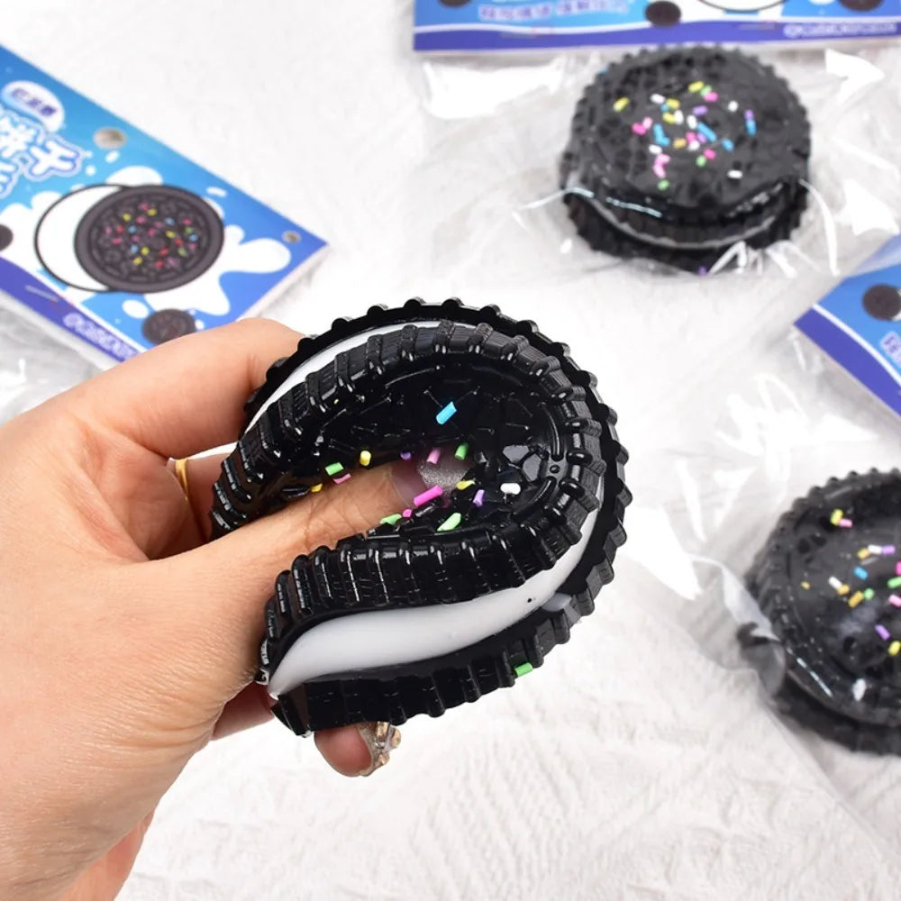 Sandwich Biscuit Squishy Toy – Soft Cookie Cake Squeeze