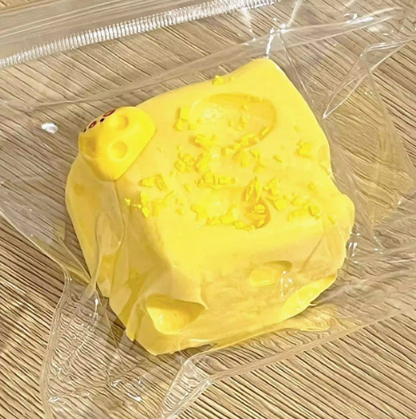 Square Cheese Cake Squishy Toy