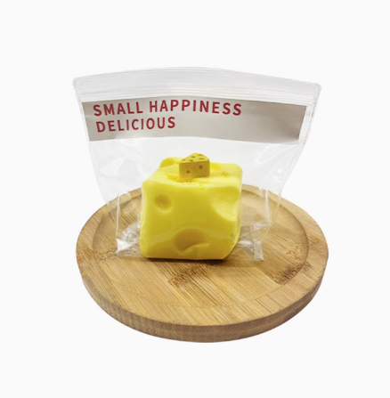 Square Cheese Cake Squishy Toy