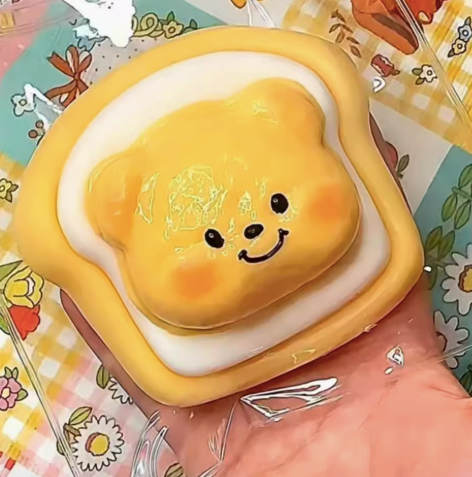 Bear Toast Squishy Toy