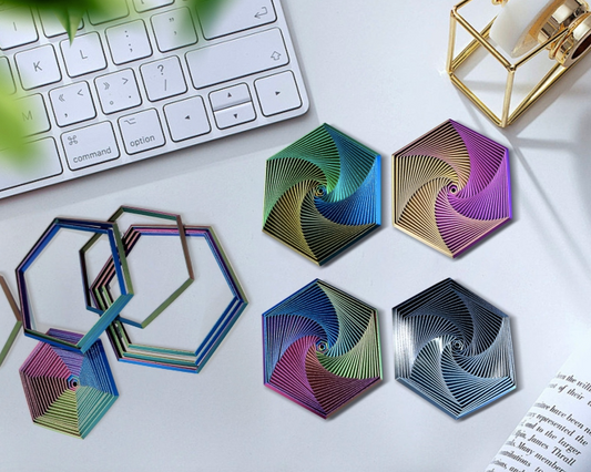 Fractal Fidget Hexagon-3D Printed